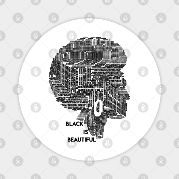 Black is beautiful Magnet by Design Knight